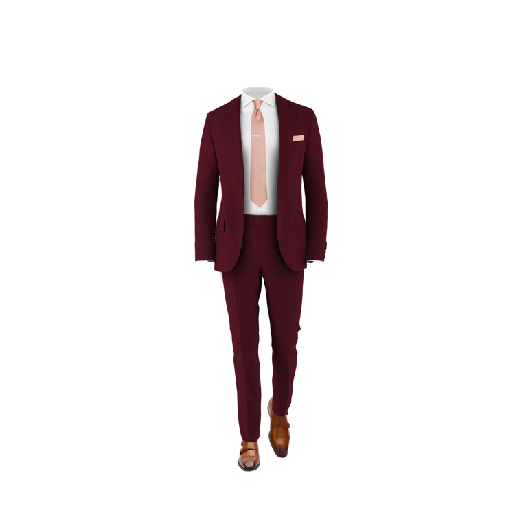 Burgundy Suit Pants