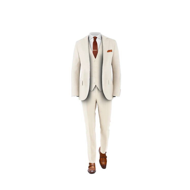 Tan Suit Vest