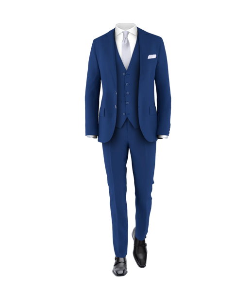 Blue Suit Silver Tie Men s Suits Tuxedos Grooms Club