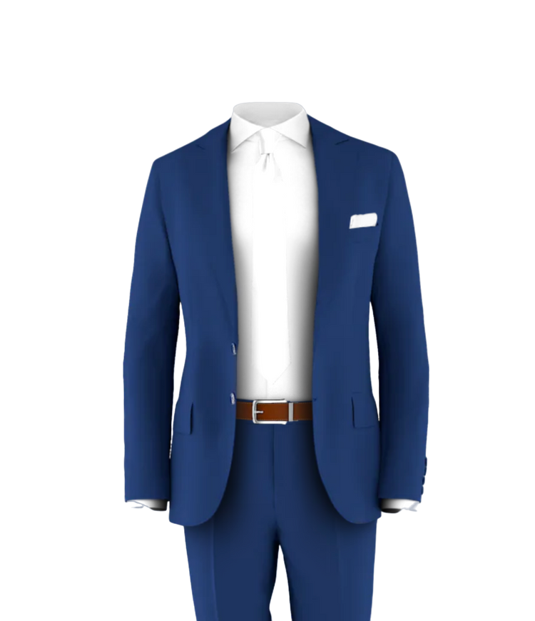 Blue Suit White tie