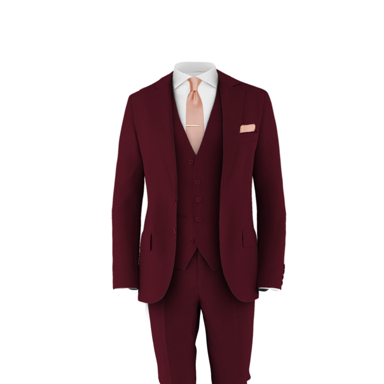 Burgundy Suit Pants