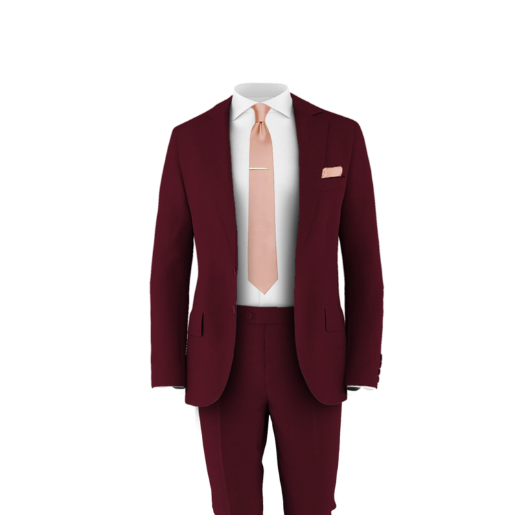 Burgundy Suit Pants