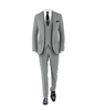 Light Grey Suit Black Tie