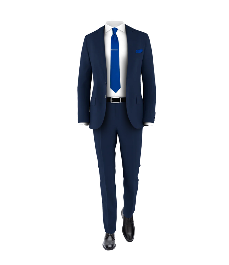 Navy Suit Royal Blue Tie