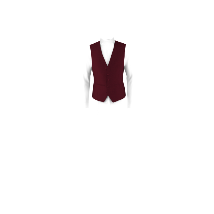 Burgundy Suit Vest